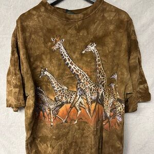 Brown Giraffe All Over Print Men’s XL shirt